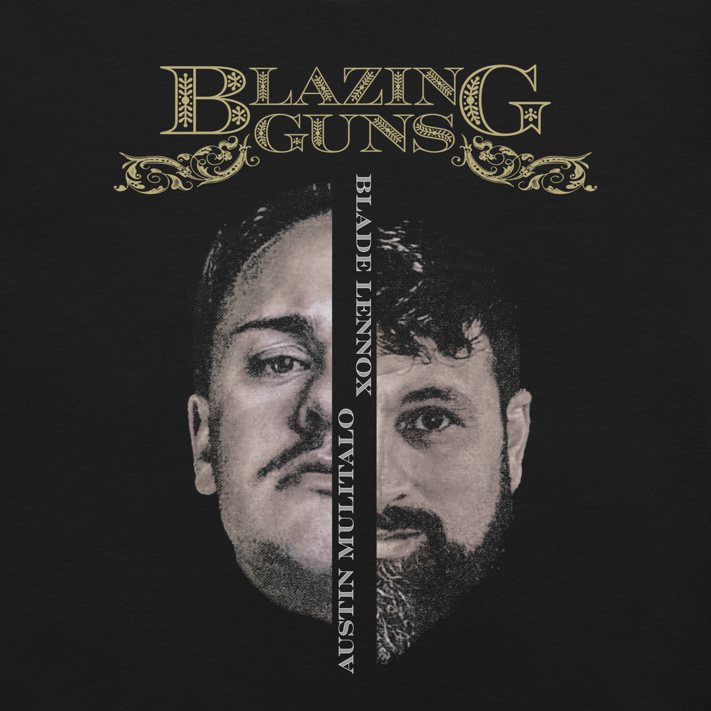 Blazing Guns - Split Face Shirt