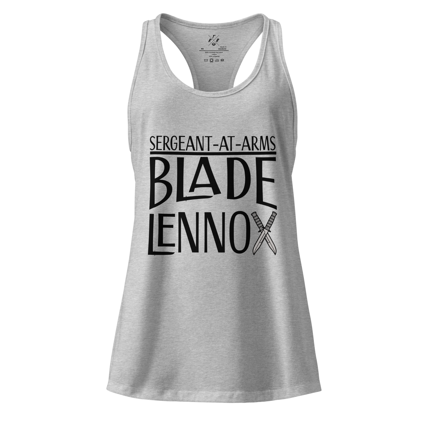 Blade Lennox - Sergeant At Arms - Women’s racerback tank top