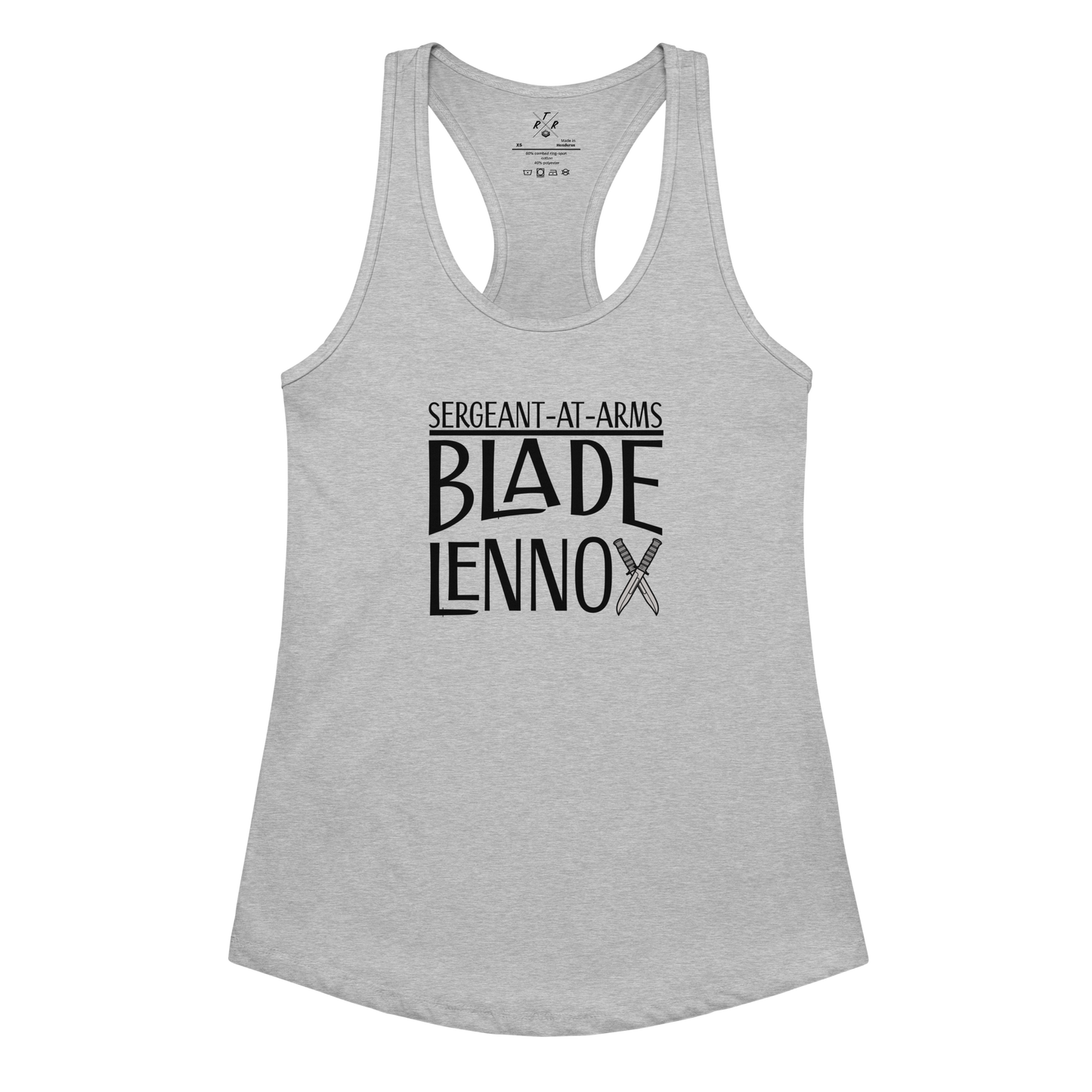 Blade Lennox - Sergeant At Arms - Women’s racerback tank top