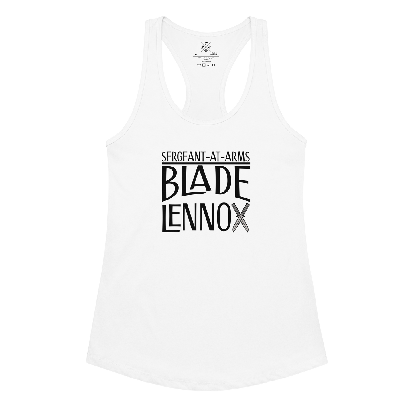 Blade Lennox - Sergeant At Arms - Women’s racerback tank top