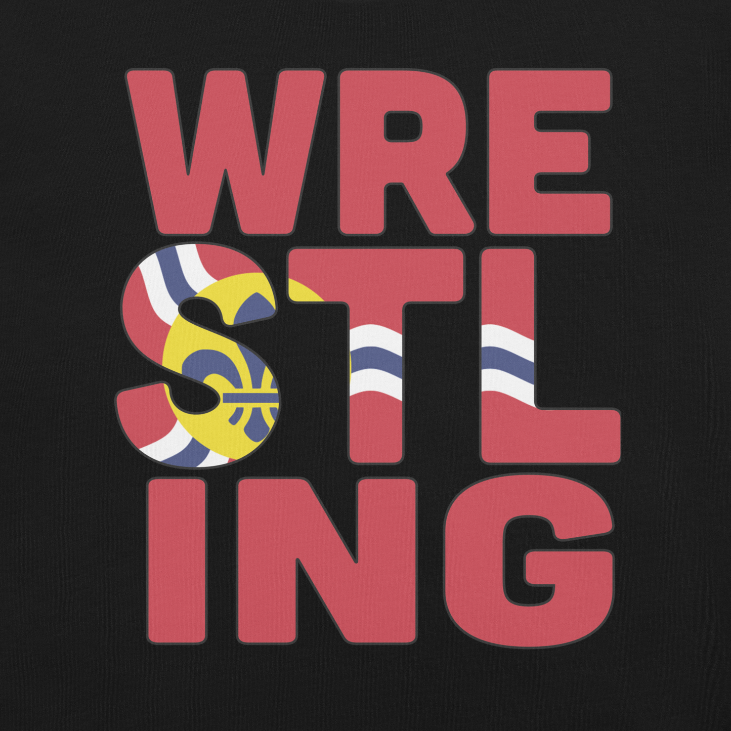 wreSTLing (Front Design) Tee