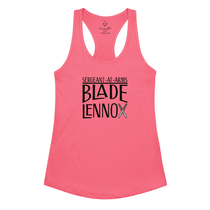 Blade Lennox - Sergeant At Arms - Women’s racerback tank top