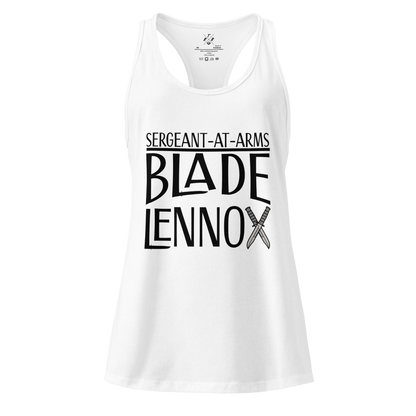 Blade Lennox - Sergeant At Arms - Women’s racerback tank top